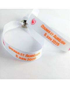 Bracelet tissu personnalisé longue durée